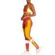 Дамски спортен сутиен с разноцветни панели ASICS