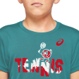 Детска тенис тениска ASICS с щампа