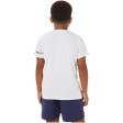 Детска бяла тениска за тенис ASICS