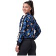 Дамска спортна блуза с цип NEBBIA Ocean Blue